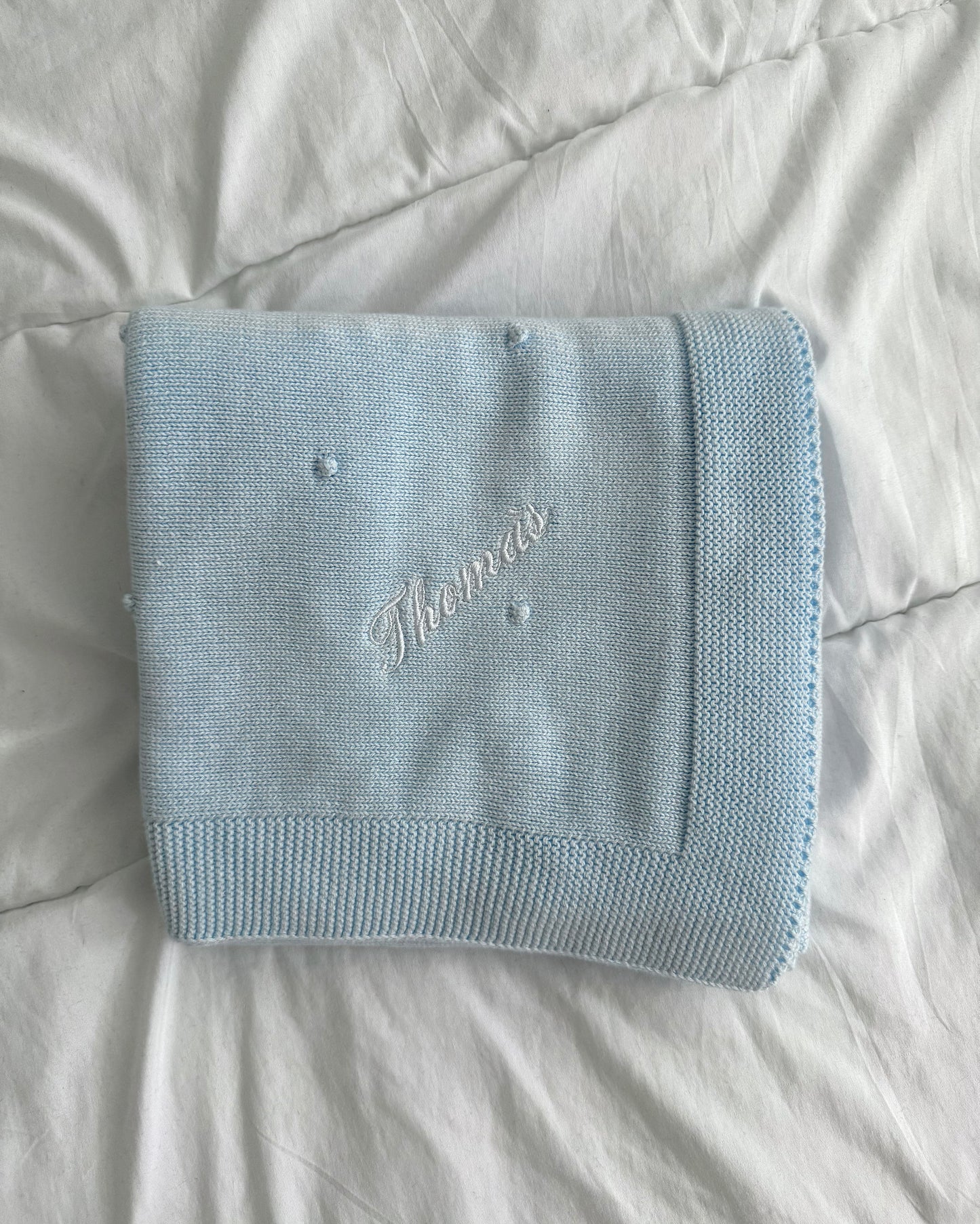 Custom Embroidered Blanket for Newborns