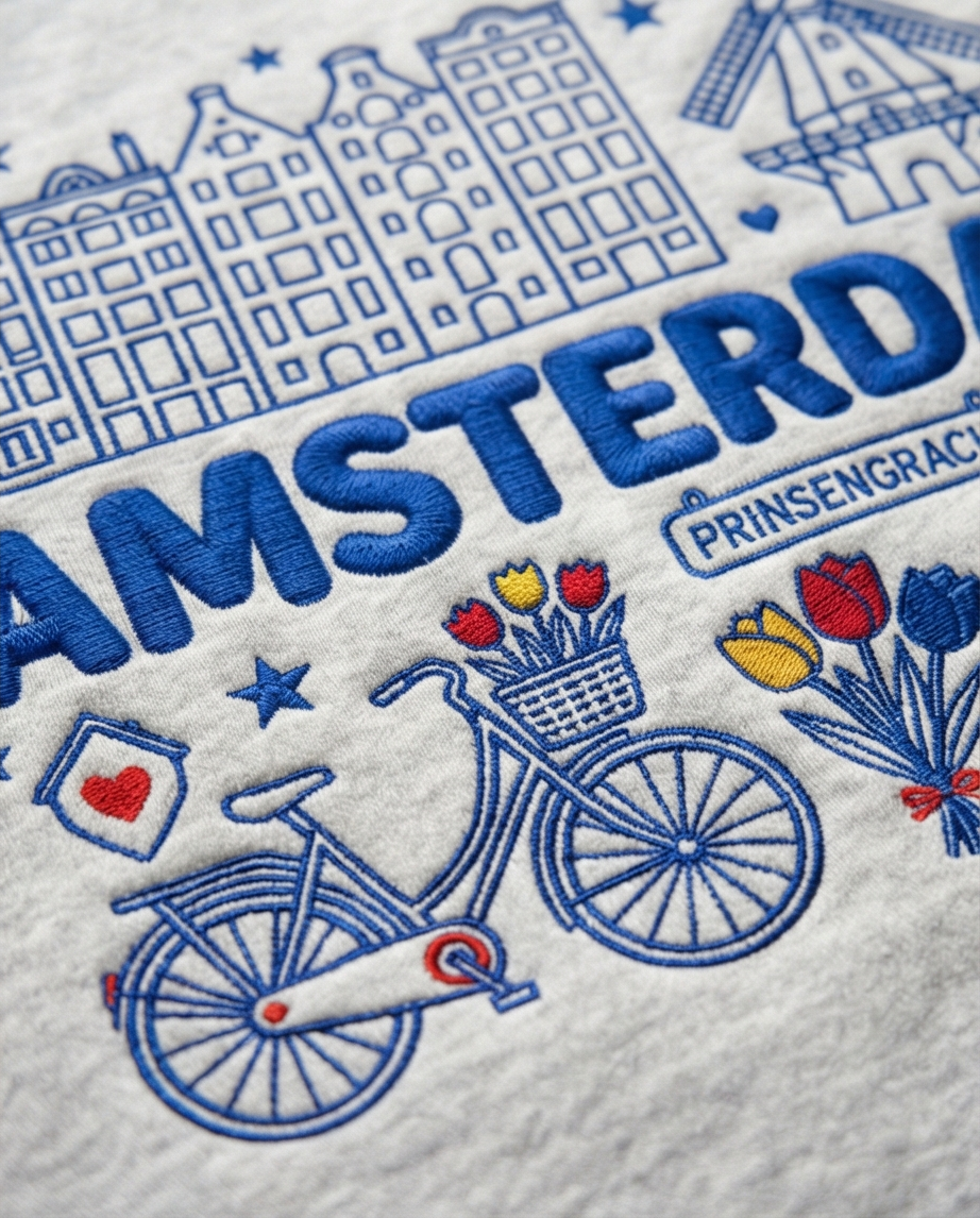 Amsterdam Embroidered Sweatshirt