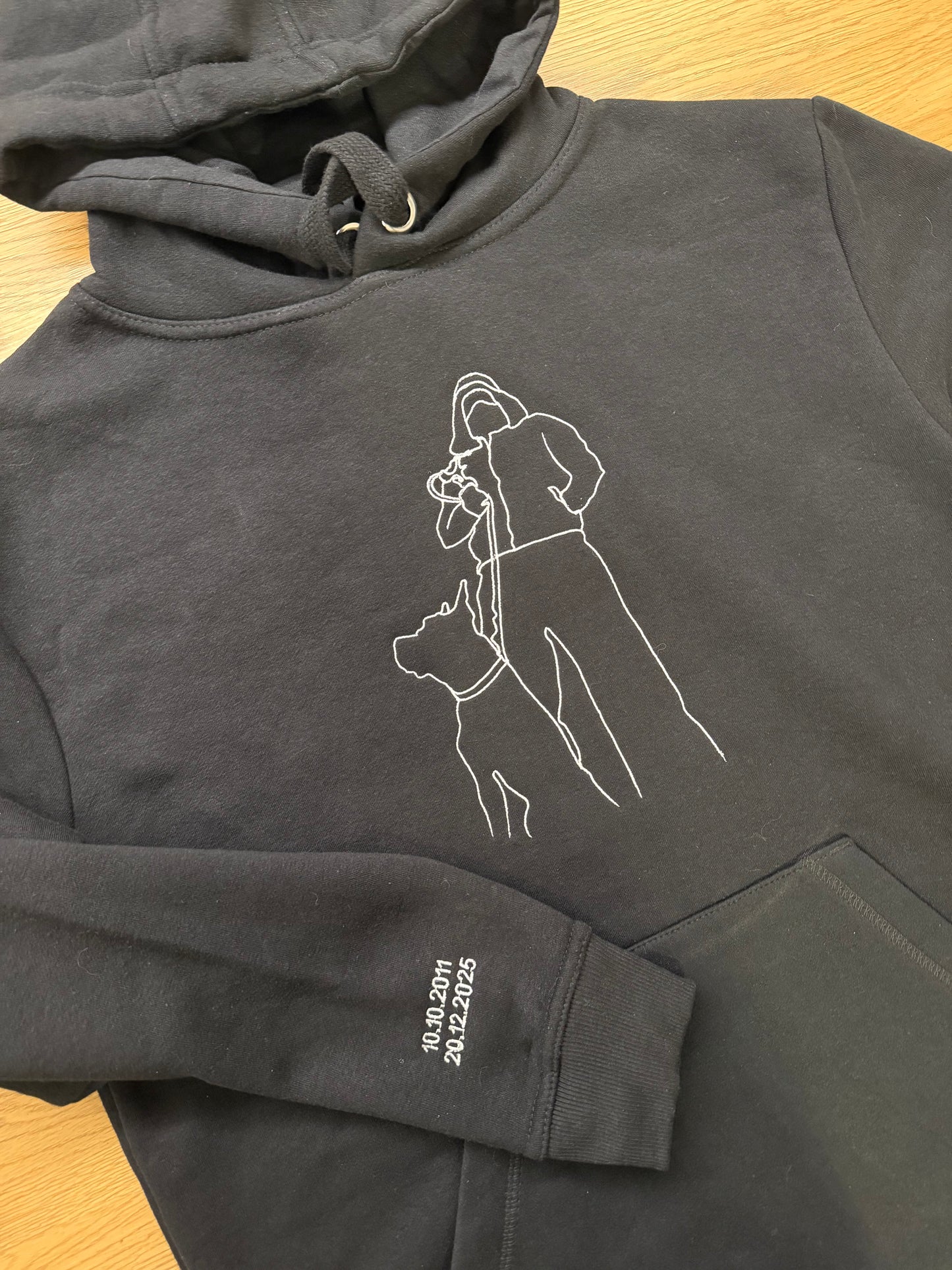 Custom Embroidered Hoodie With Picture