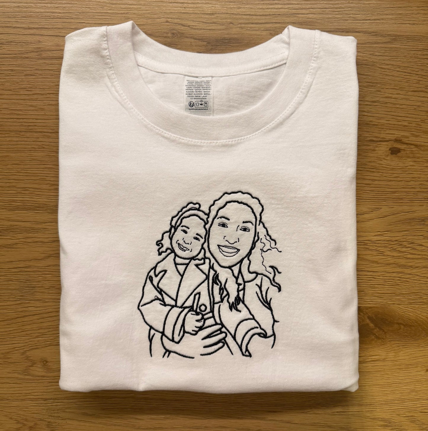 Custom Embroidered T-Shirt With Picture