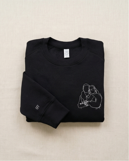 Custom Embroidered Crewneck With Picture