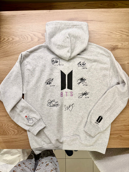 Embroidered BTS Sweatshirt (with back design)