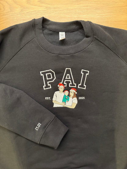 Dad Custom Embroidered Sweatshirt