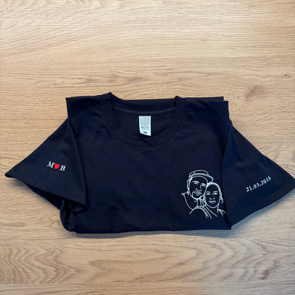 Custom Embroidered T-Shirt With Picture