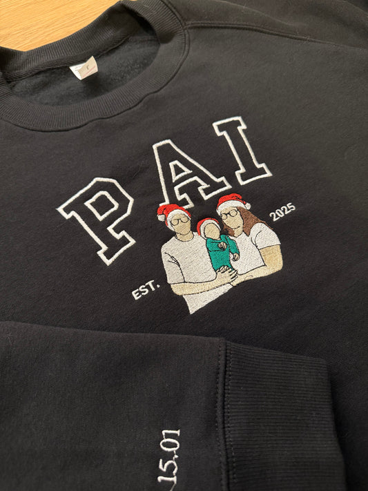 Dad Custom Embroidered Sweatshirt