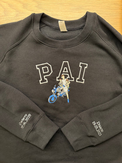 Dad Custom Embroidered Sweatshirt