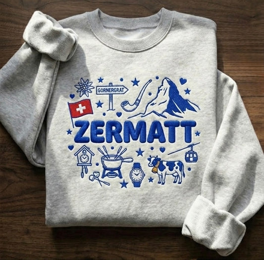 Zermatt Embroidered Sweatshirt