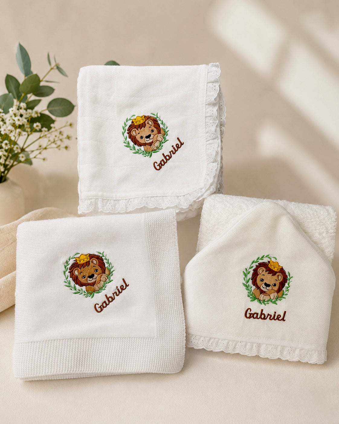 Personalized Newborn Gift Set