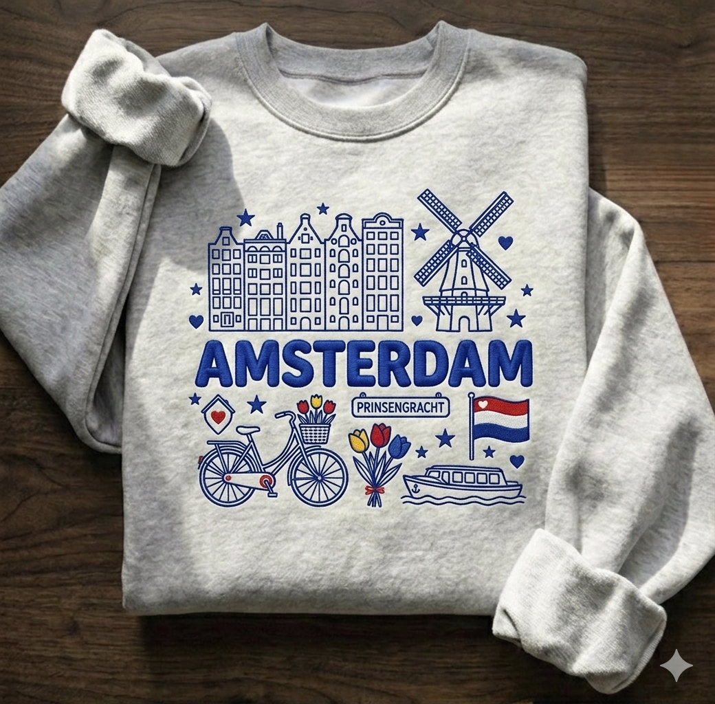 Amsterdam Embroidered Sweatshirt